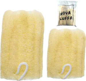 | 100% Natural Egyptian Loofah Sponge Pack | Organic & Eco-Friendly Exfoliating Bath Scrubbers for Skin Rejuvenation | Biodegradable Body Wash Accessories for Shower (Classic Combo)