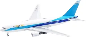 1 200 Scale for B767-200 4X-EAA Die-cast Alloy Aircraft Model Adult Collectible Souvenir Gift Miniatures Set