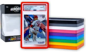 10 x Bumper Guards for PSA Graded Cards – Multicolor | PSA Card Guard with Perfect Fit and Shock Absorption | PSA Slab Bumper Guards | PSA Slab Protectors Multicolor Pack of 10