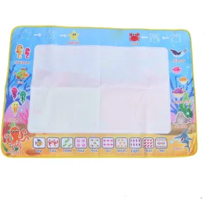 100 X 70cm Painting Mat Colo Kids Painting Pad Educational Writing ToysCP4924 L Writing ToysCP4924 MatKids Pad Drawing MatKids Drawing PadDrawing Accessories (CP4924 Ocean Model 100 * 70cm)