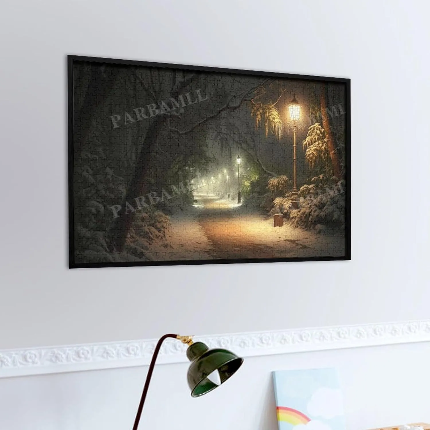 1000 Pieces Jigsaw Puzzle for Adults - Jungle Trail at Night Puzzle Challenging Educational Toys Gifts for Home Decor Family Activities
