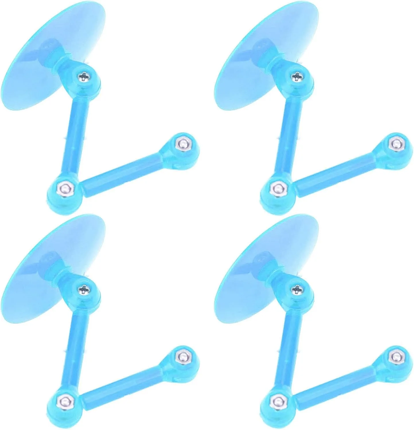 10pcs Action Figure Stand, Premium Plastic Holder Strongly Assembled Adjustable Display, for Dolls, Home Decoration (Transparent Blue)