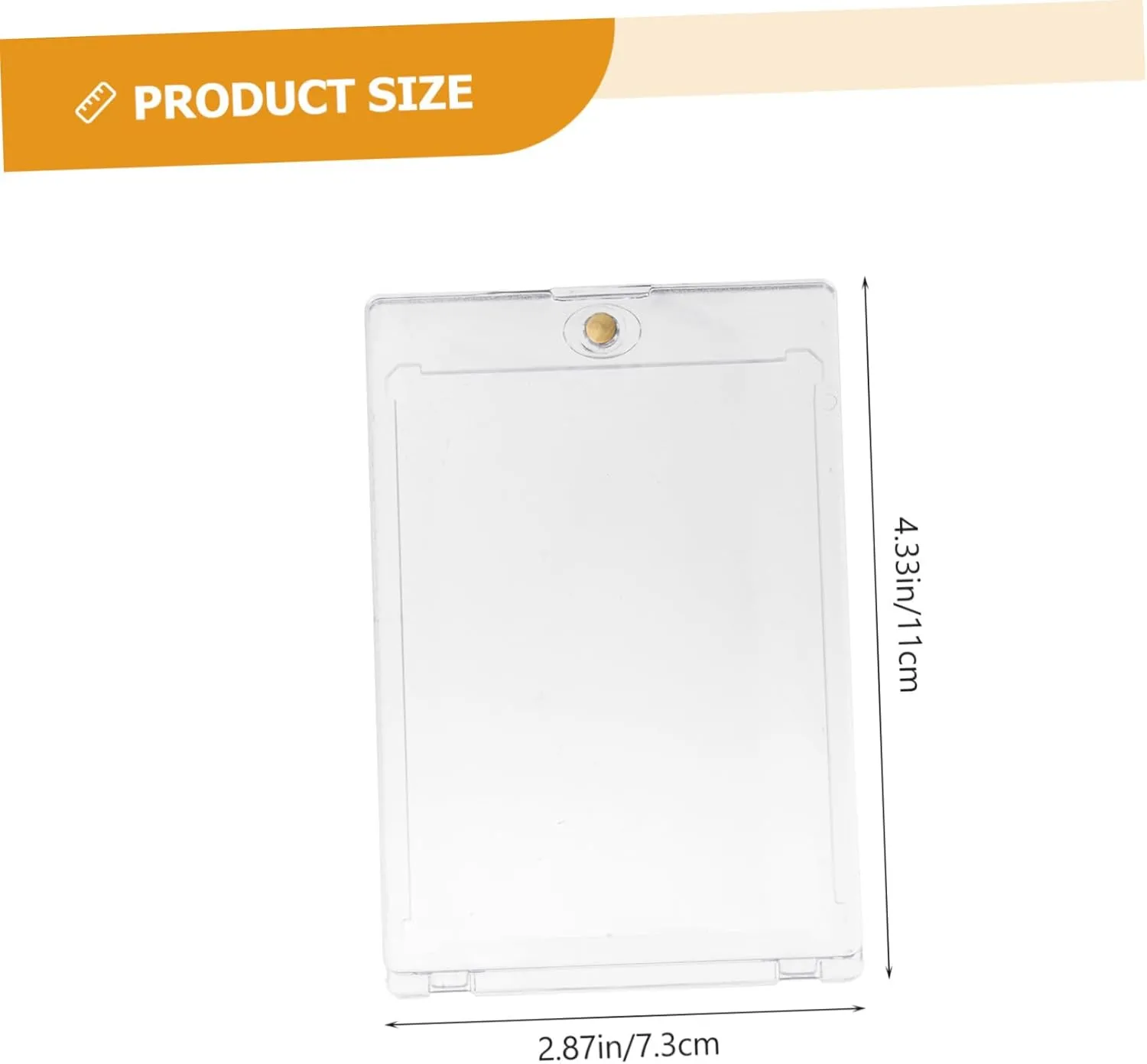 10pcs Magnetic Card Holder Playing Card Storage Box Transparent Hard Protective Case Flexible Design for Game Easy Access and Display