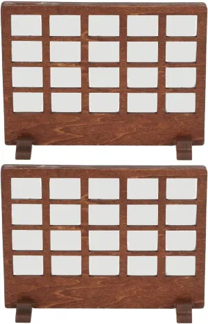 1/12 Dollhouse Wooden Screen Basswood Miniature Dollhouse Screen Furniture for 1/12 1/6 Dollhouse Decoration, Dollhouse Screen Miniature Dollhouse Furniture