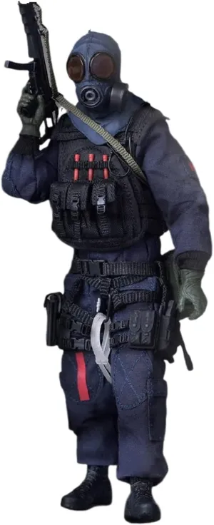 1/12 Scale Action Figure,6inch Assault Team Male Soldier Flexible Figure Body Doll Collection (B)