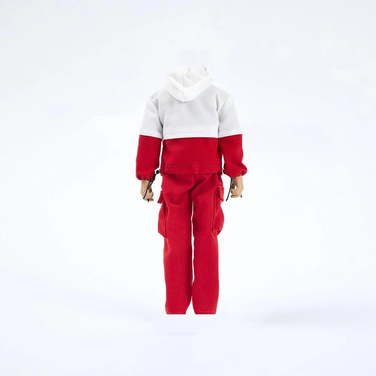 1/12 Scale Male Clothes,Figure Doll Clothes Jacket Cargo Pants Costume for 6" Male Soldier Action Figure Body Doll(Red)