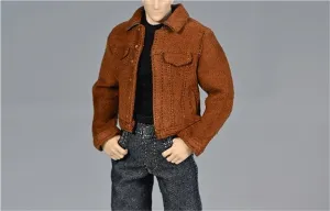 1/12 Scale Male Soldier Model Figure Doll Clothes Long Sleeve Jackets Coat Outwear for 6 Inch Movable Doll Action Figure Accessories Doll