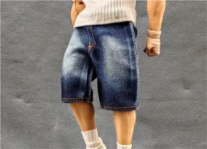 1/12 Scale Male,Figure Doll Clothes Casual Long Denim Shorts Costume for 6 inch Male Soldier Action Figure Doll