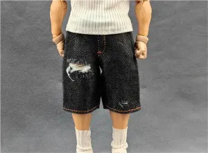 1/12 Scale Male,Figure Doll Clothes Denim Shorts Jeans Shorts Pants Costume for 6" Male Soldier Action Figure Doll
