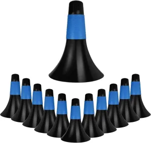 12 Pcs Sports Training Cones 9 Inch Agility Plastic Skating Marker Cones with Carry Bag for Kids Football Basketball Practice
