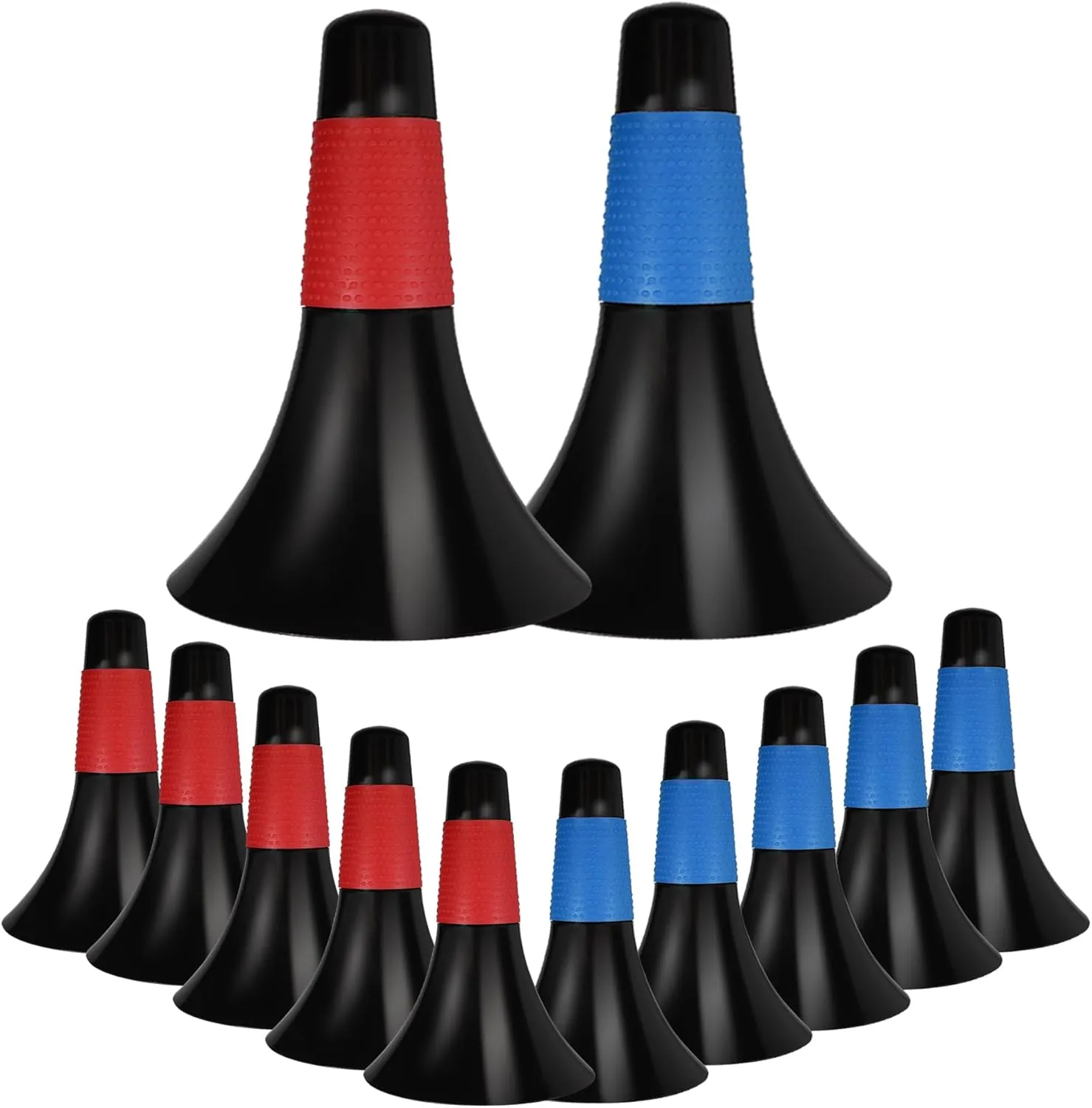 12 Pcs Sports Training Cones 9 Inch Agility Plastic Skating Marker Cones with Carry Bag for Kids Football Basketball Practice