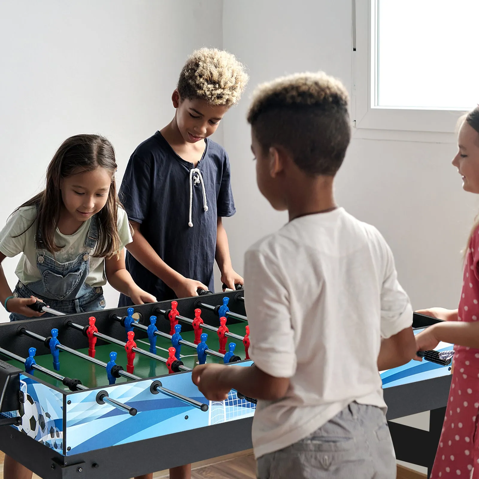 14-in-1 Combo Game Table Set Multi Game Table with Foosball