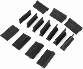 14 pcs Flexible Contour and Angle Sanding Grips Set Rubber Angle Sanding Pads Double Ended Contour Grinding Block for Grinding and Polishing of Automobiles, Wood Products