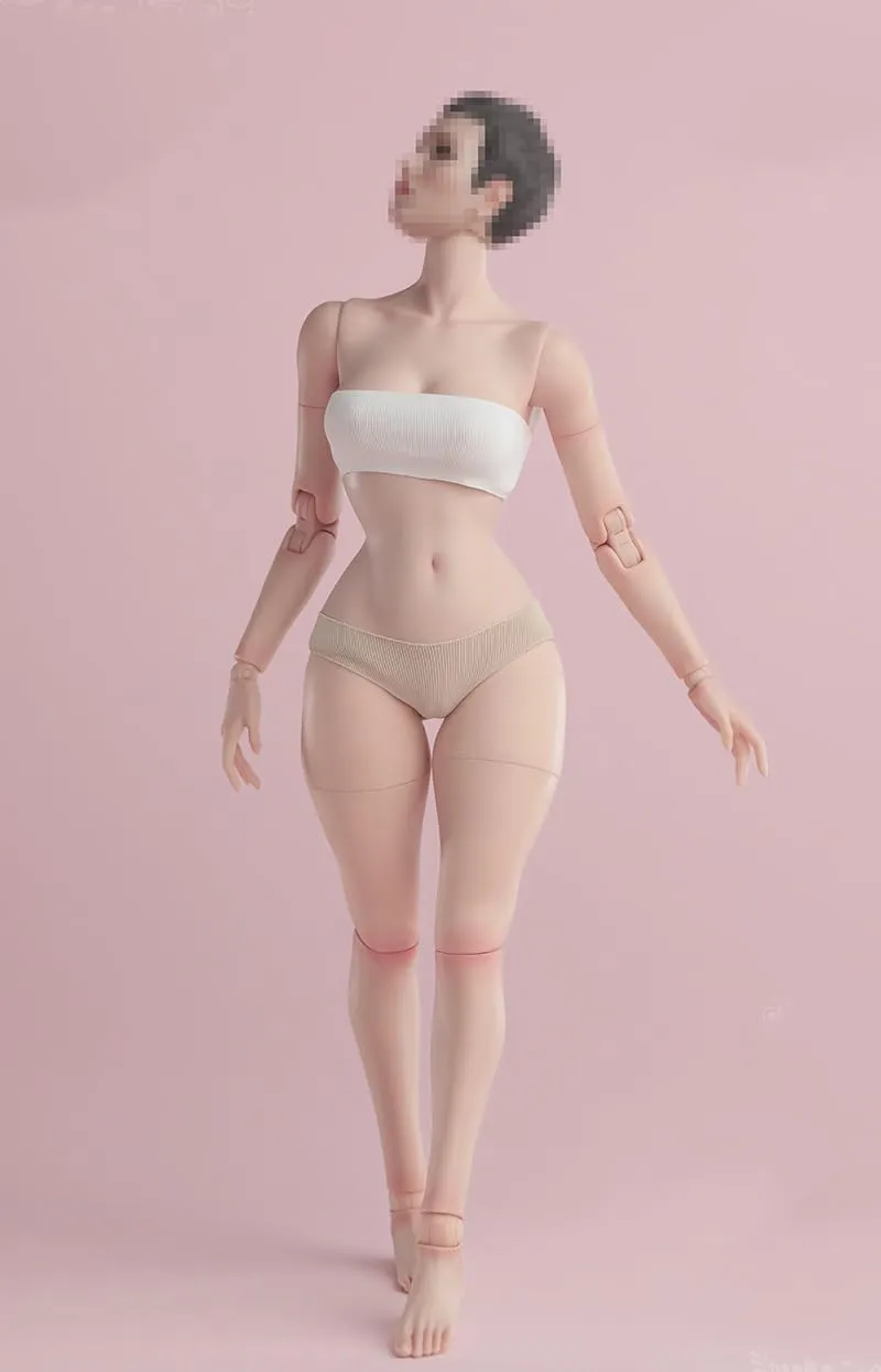 1/6 Scale Female Body,12inch Worldbox Female Joint Flexible Pale Skin Bee Waist Version Action Figure Body Collection