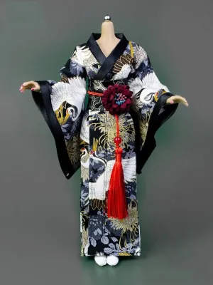 1/6 Scale Female Soldier Model Figure Doll Bathrobe Long Kimono Clothes for 12 inch Action Figure Doll Clothes Doll