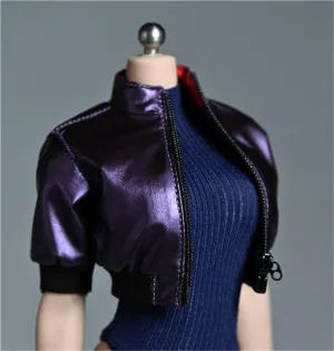 1/6 Scale Female Soldier Model Figure Doll Clothes Short Sleeved Jacket Coats Windbreaker for 12 Inch Movable Doll Action Figure Accessories Doll