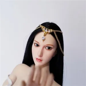 1/6 Scale Female Soldier Model Figure Doll Hair Bands Headwear Chain for 12 Inch Movable Action Figure，Doll Toy Miniatures Accessories Doll