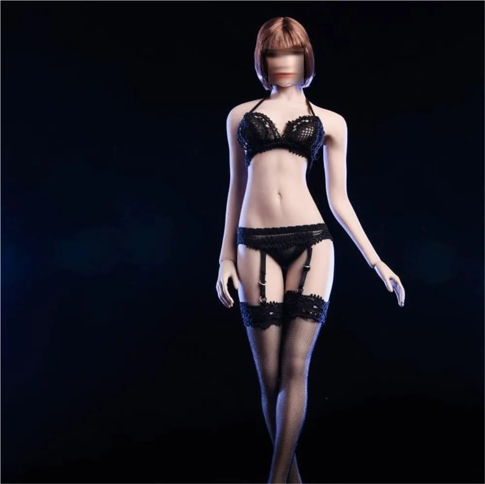 1/6 Scale Female Soldier Model Figure Doll Lace Underwear Underpants Lace Stockings Clothes for 12 inch Action Figure Doll Clothes Doll