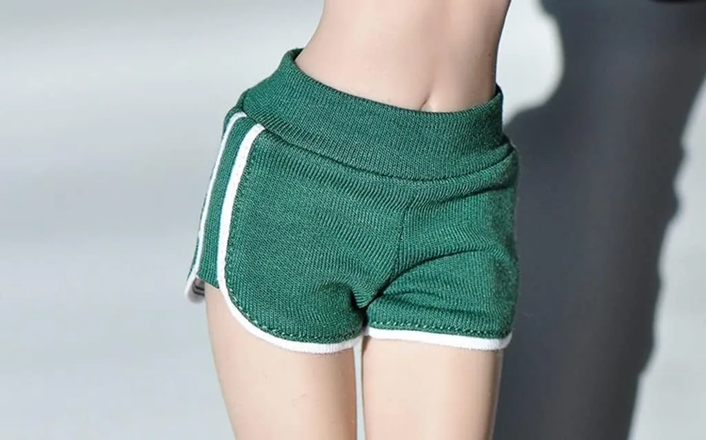 1/6 Scale Female Soldier Model Figure Doll Running Workout Shorts for 12 Inch Movable Doll Action Figure, Doll Miniatures Accessories Doll