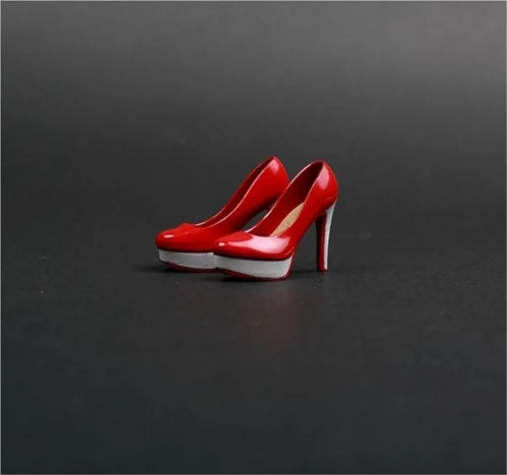 1/6 Scale Female Soldier Model Figure Doll Shoes High Heeled Ankle Shoes for 12 Inch Movable Doll Action Figure Accessories Doll