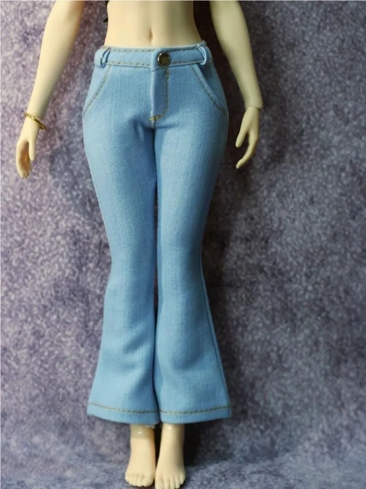1/6 Scale Female,Figure Doll Clothes High Waist Denim Jeans Costume for 12" Soldier Action Figure Doll
