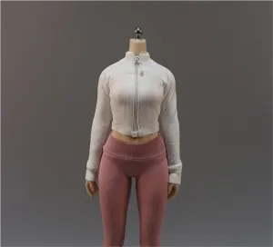 1/6 Scale Female,Figure Doll Clothes Jacket Coats Long Sleeve Shirt Costume for 12" Soldier Action Figure Doll(White)