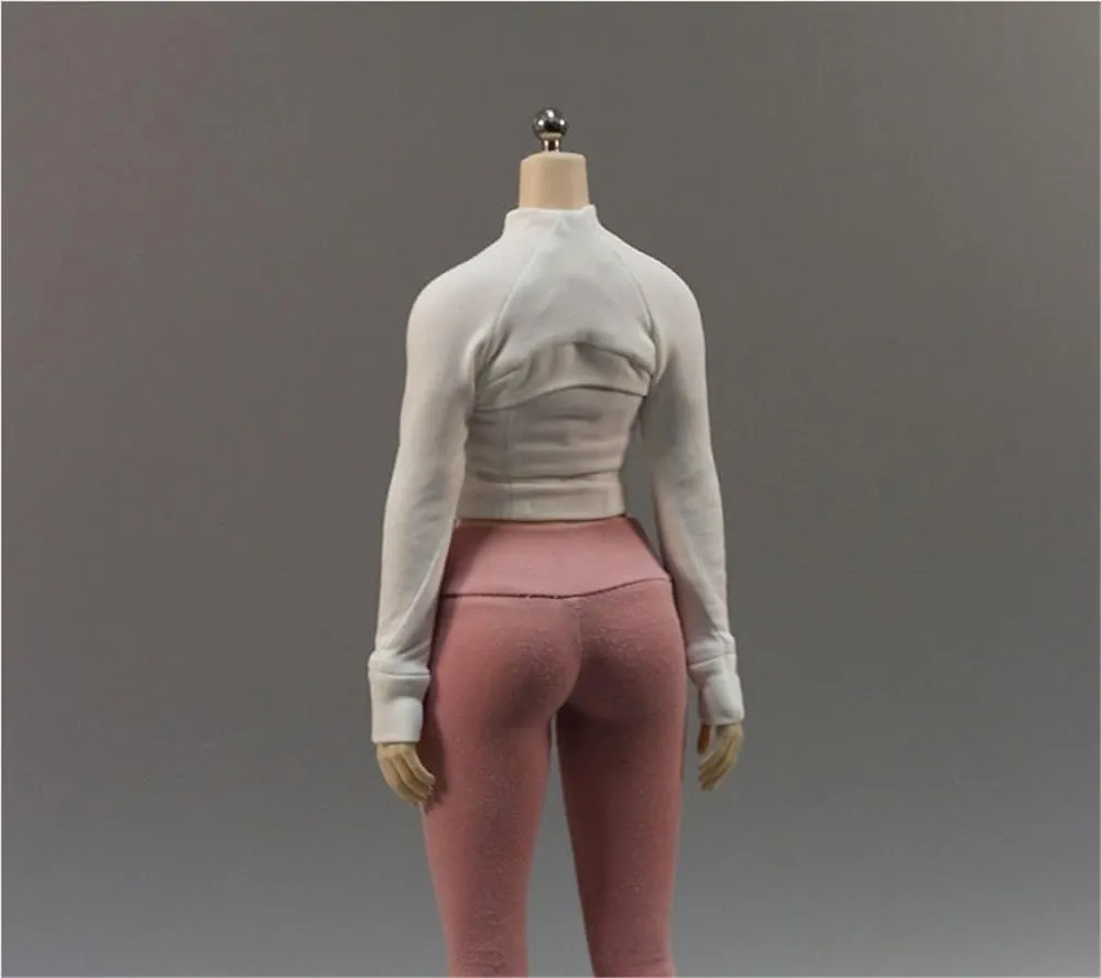 1/6 Scale Female,Figure Doll Clothes Jacket Coats Long Sleeve Shirt Costume for 12" Soldier Action Figure Doll(White)