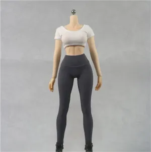 1/6 Scale Female,Figure Doll Clothes Sports Short Shirt Tights Legging Costume for 12" Soldier Action Figure Doll