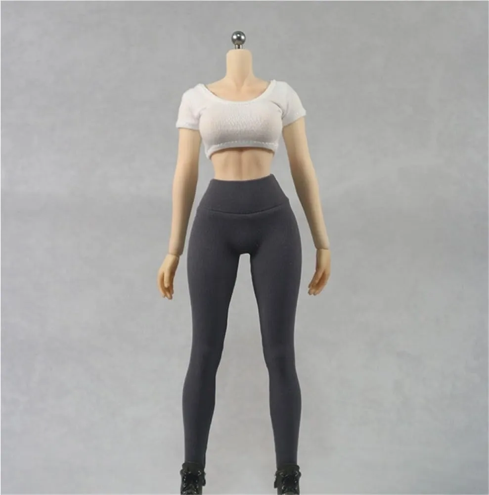 1/6 Scale Female,Figure Doll Clothes Sports Short Shirt Tights Legging Costume for 12" Soldier Action Figure Doll
