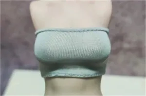 1/6 Scale Female,Figure Doll Clothes Strapless Sleeveless Shirt Costume for 12" Soldier Action Figure Doll(Gray)