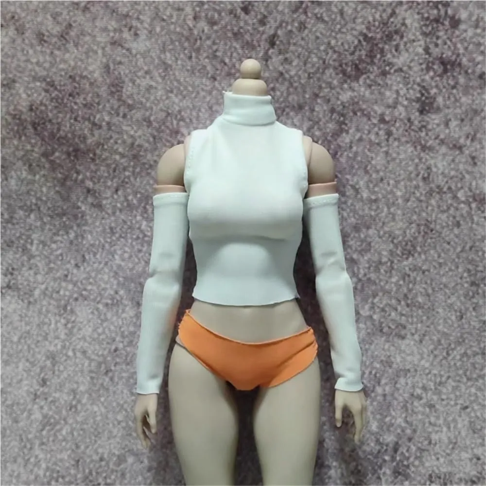 1/6 Scale Female,Figure Doll Clothes Turtle Neck Long Sleeve T Shirts Costume for 12" Soldier Action Figure Doll