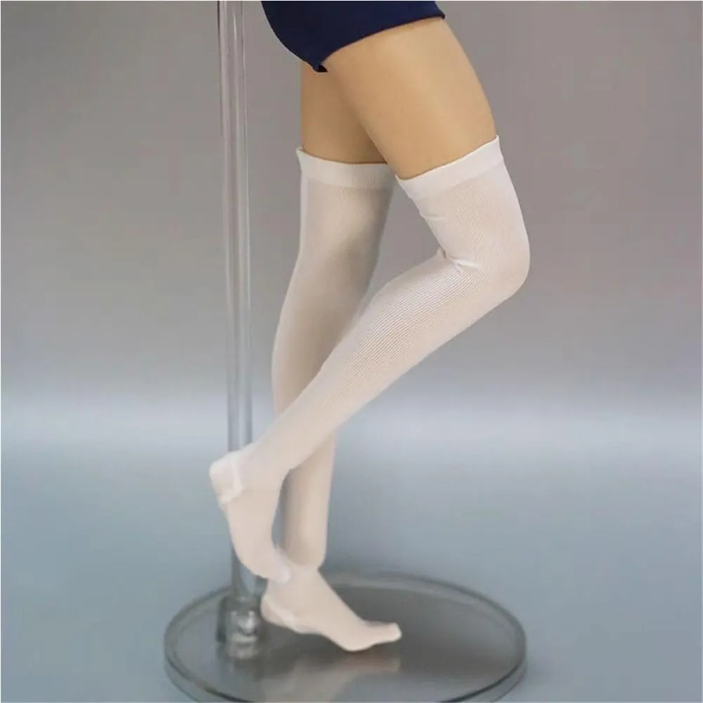 1/6 Scale Female,Figure Doll Socks Long Stockings Legging Accessories for 12" Soldier Action Figure Doll(White)