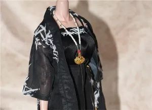 1/6 Scale Figure Doll Ancient Chinese Hanfu Clothes Pendant Necklace Accessories for 12 inch Female Action Figure Doll(Gold)