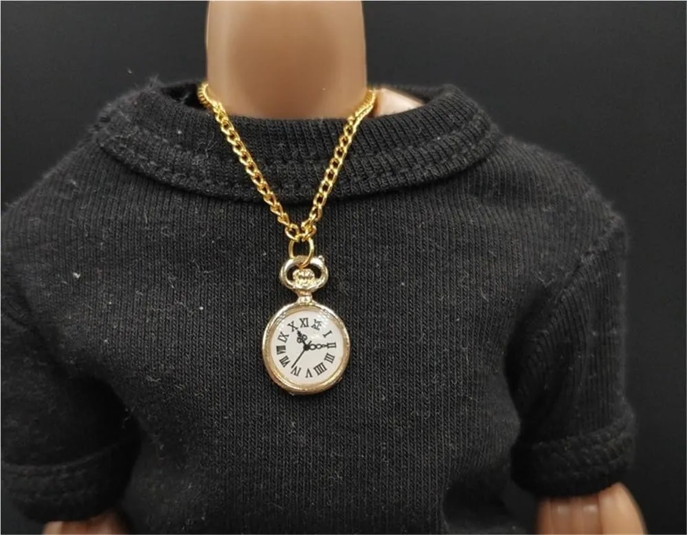 1/6 Scale Male Soldier Model Figure Doll Watch Chain Necklace for 12 Inch Movable Action Figure，Doll Toy Miniatures Accessories Doll