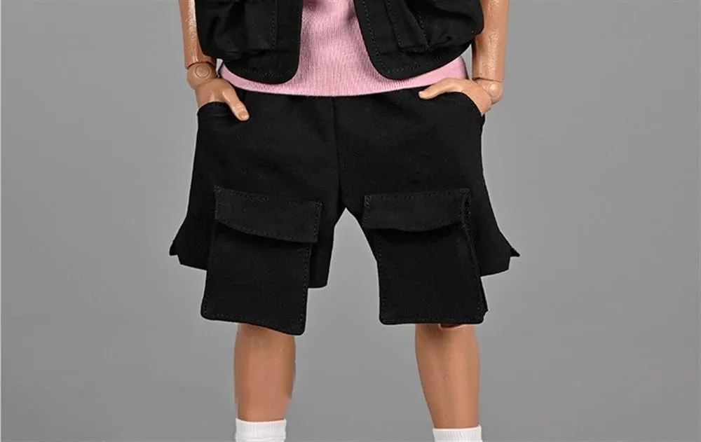 1/6 Scale Male/Female Soldier Model Figure Doll Loose-Fit Workout Shorts for 12 Inch Movable Doll Action Figure Miniatures Accessories Doll