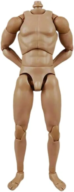 1/6 Scale Narrow Shoulder Male Action Figure Body, 12 Inch Flexible Toy (001 Narrow Shoulders Standard)