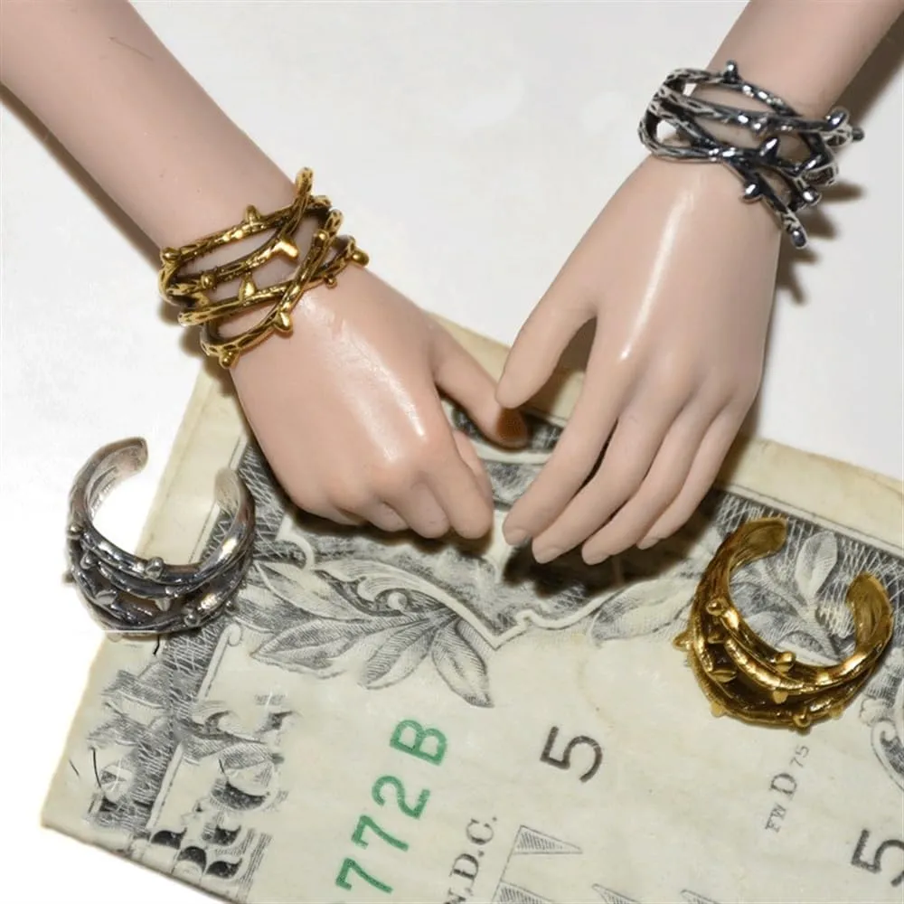 1/6 Scale Soldier Model Figure Doll Bracelet 62AD for 12 inch Movable Action Figure，Doll Miniatures Accessories Doll(Gold)
