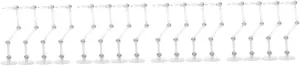 16pcs Desktop Figure Stand Sturdy Action Figure Display Holder for Dolls and Models Versatile Bracket for Showcasing Collectibles Design for Stability and Easy Arrangement