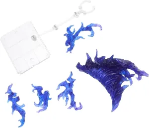 1Set Doll Figure Stand with Flame Effect Action Figure Support for Poses for Displaying Anime Models and Battle Scenes