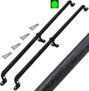 2 Playground Safety Handles Glow-in-The-Dark Non-Slip Handle 38 Inch Swing Set Ladder House Tree House Toy Structure, Large, Black