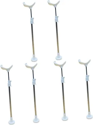 3sets Doll Display Holders Action Figure Stands 3 Height Adjustments Perfect for Boys and Girls' Rooms Desktops and Shelves 2pcs*3