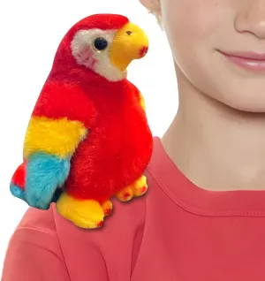 4.7 Inch Parrot Plush Shoulder Magnet Stuffed Animal Toys Cute Plushies for Boys Girls Kids