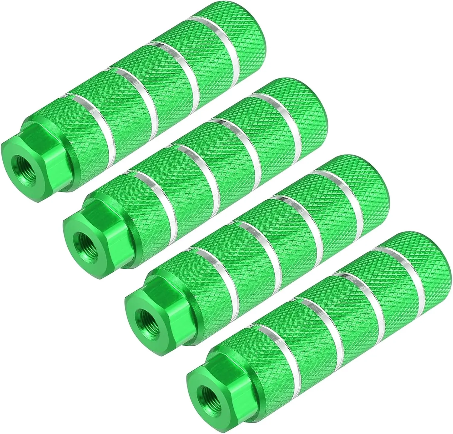 4pcs Aluminum Alloy Rear Foot Pegs Footrests Universal Green for BMX MTB Bike Bicycle Fit 3/8 Inch Axles Durable Product