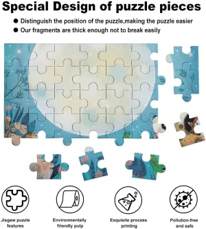 500 Pieces Puzzles for Adults - Pond Flowers Lucky Koi Fish Funny Boxed Puzzles,Challenging and Relaxing Gifts Idea for Puzzle Enthusiasts