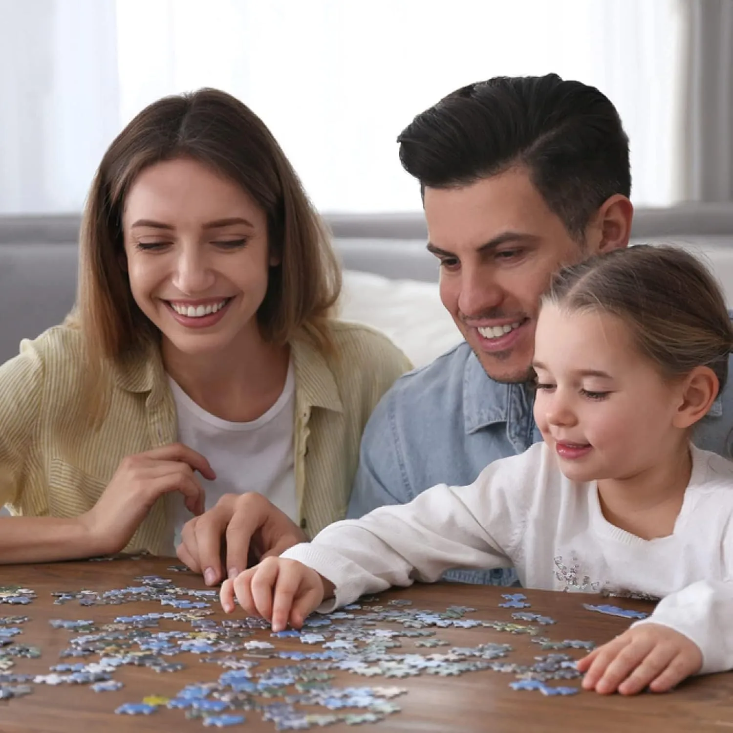 500 Pieces Puzzles for Adults - Sunset Fishing Wooden Puzzle - Large Educational Puzzle Artwork -Challenging and Fun Activity - Home Decor Gifts
