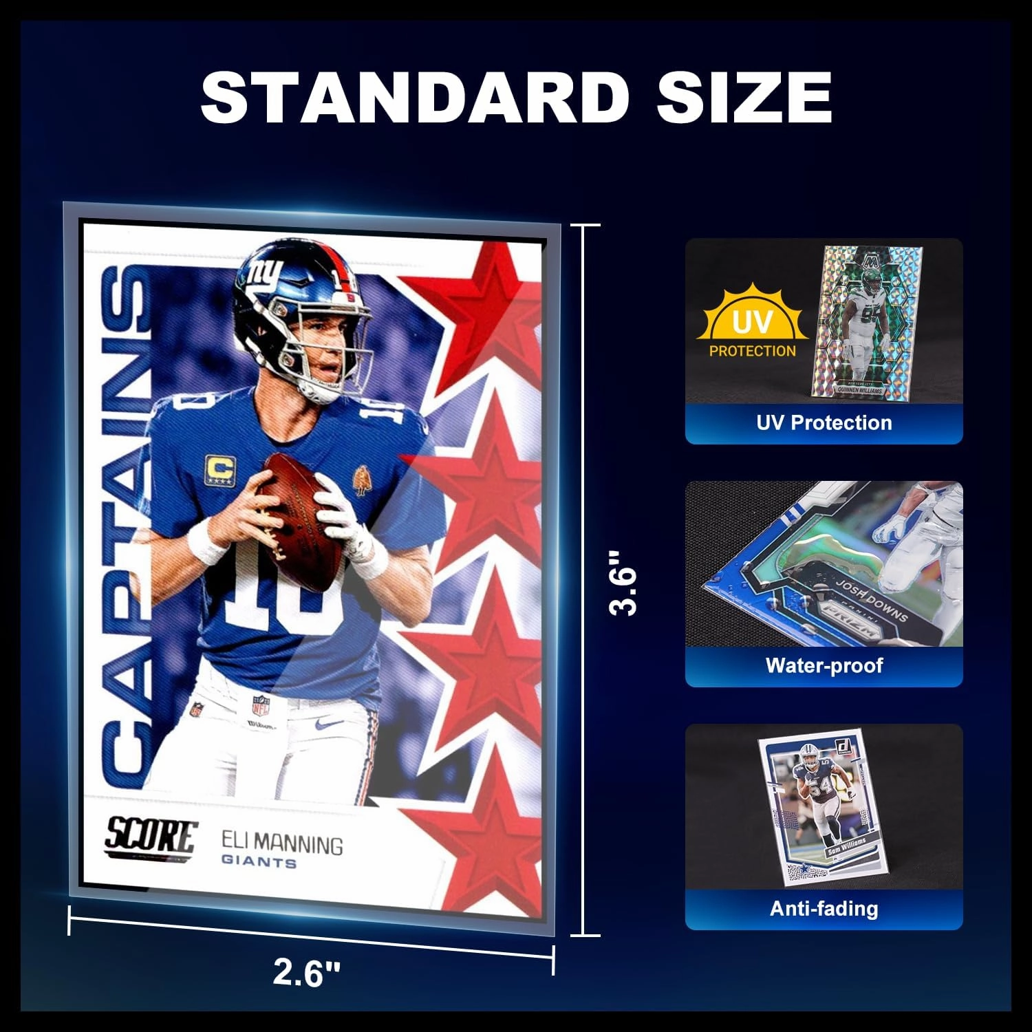 5000ct Card Sleeves for Trading Cards, Clear Penny Sleeves, Baseball Card Sleeve, Soft Sports Card Sleeve, Plastic Card Protector Fit for MTG Game Card Standard Cards