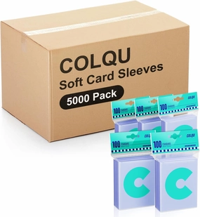 5000ct Card Sleeves for Trading Cards, Clear Penny Sleeves, Baseball Card Sleeve, Soft Sports Card Sleeve, Plastic Card Protector Fit for MTG Game Card Standard Cards