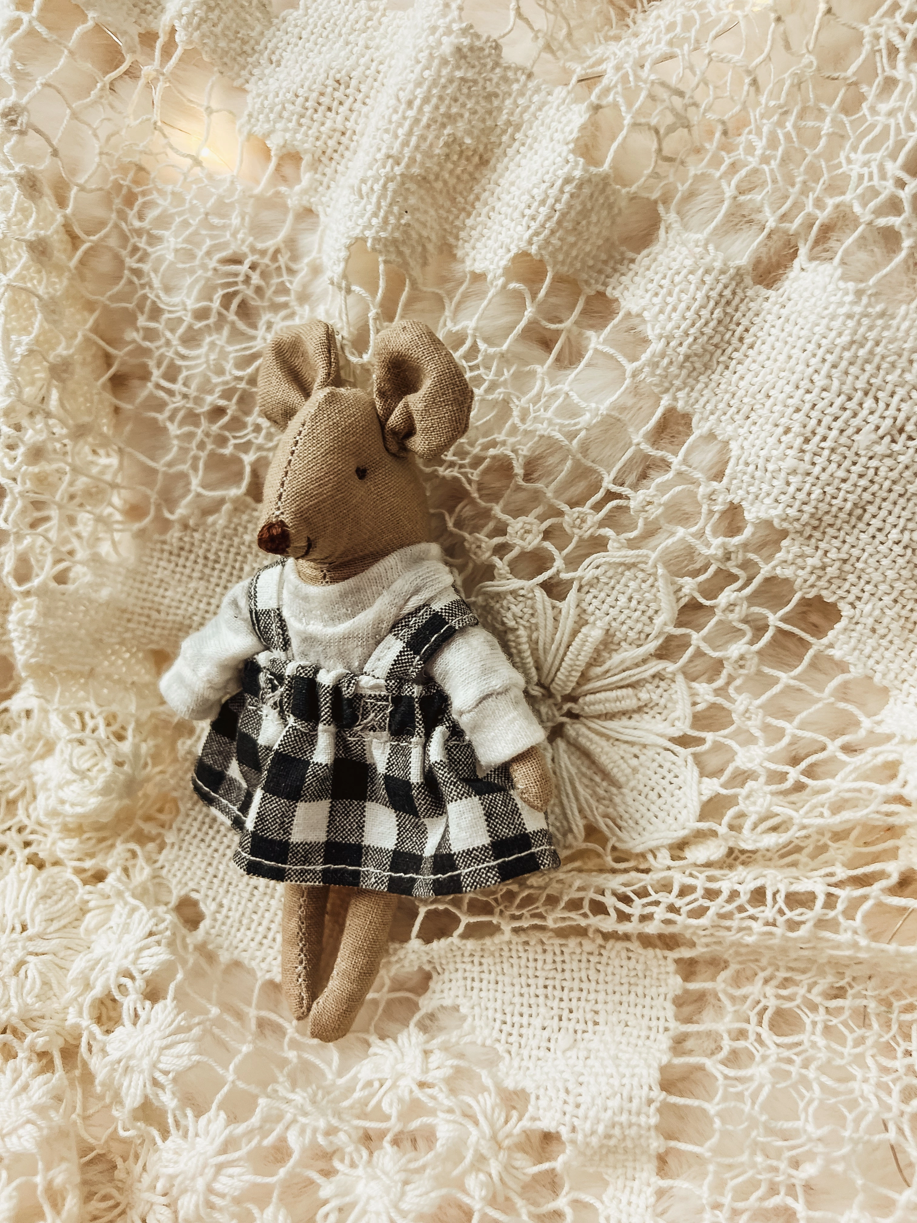 5 inch dollhouse Miniature mouse doll