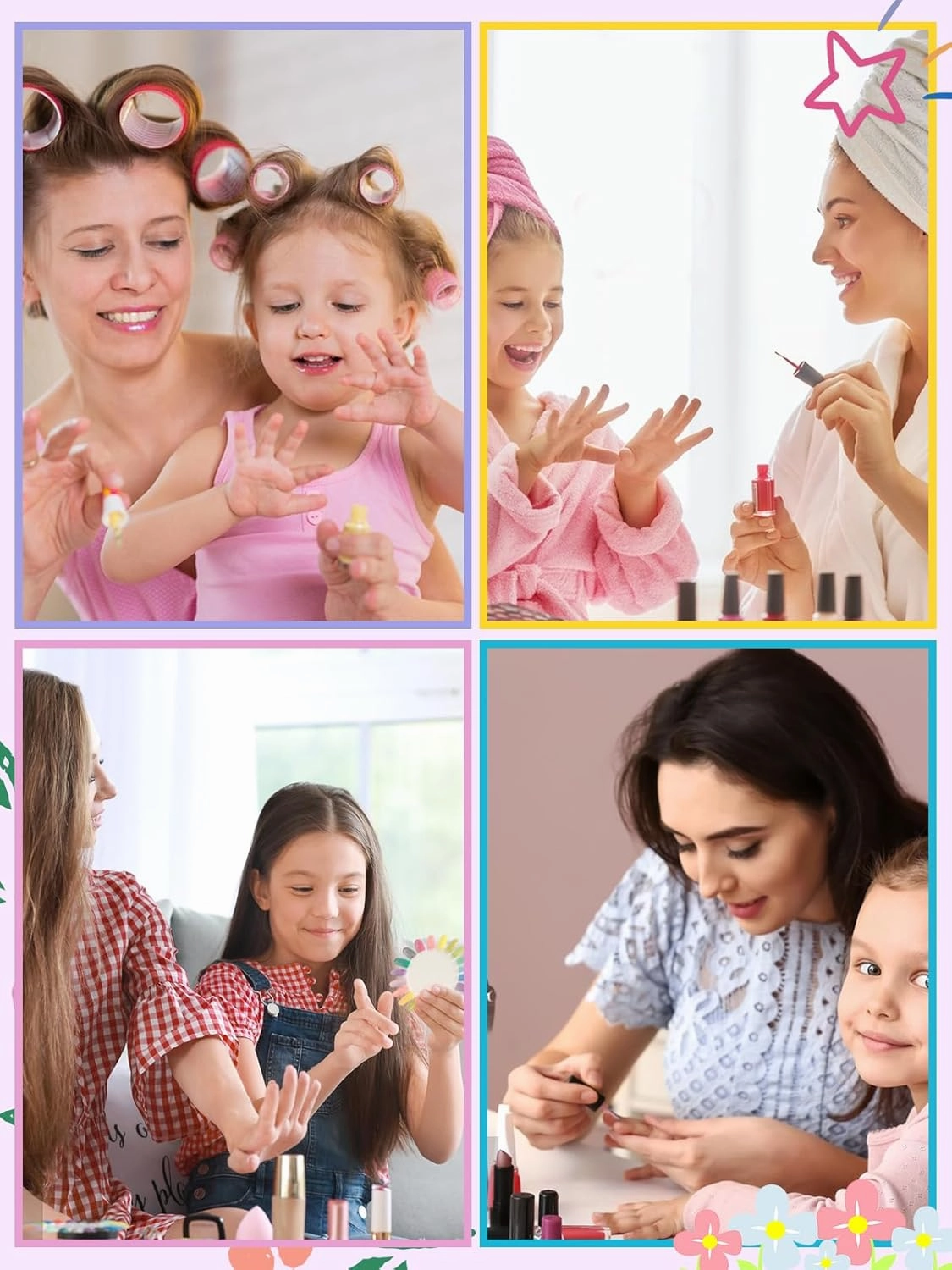 78 Pieces Press on Nails for Kids, EBANKU 3 Pack Kid Fake Nail Kit Old Colorful Heart Press on Nails for Girls 8-12 Years with Jelly Nail Adhesives & Nail Builder Glue
