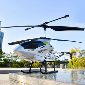 78cm Large 3.5CH RC Helicopter Alloy High Speed Drone with LED Light Charging Electric Remote Control Airplane Aircraft Entry-Level Flight Toy Parent- Boy Gift